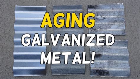 how to age galvanized sheet metal|how to brighten galvanized metal.